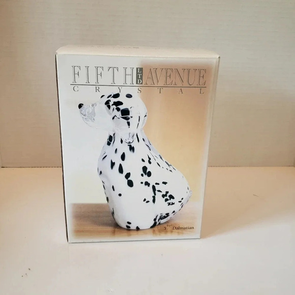 Fifth Avenue Crystal Dalmatian Dog Figurine,Handmade Art  Glass. - Picture 12 of 13